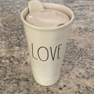 Brand New condition Rae Dunn coffee/tea travel cup